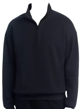 SKIMS Men's Quarter-Zip Black Pullover  M NWT